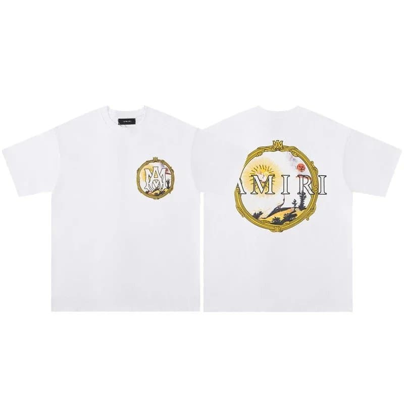 Amiri Graphic Tee Sunset Logo
