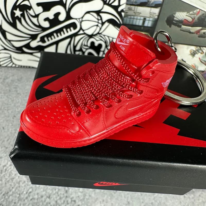 Air Jordan 1 High Miniature Keychain — 143. big red + box