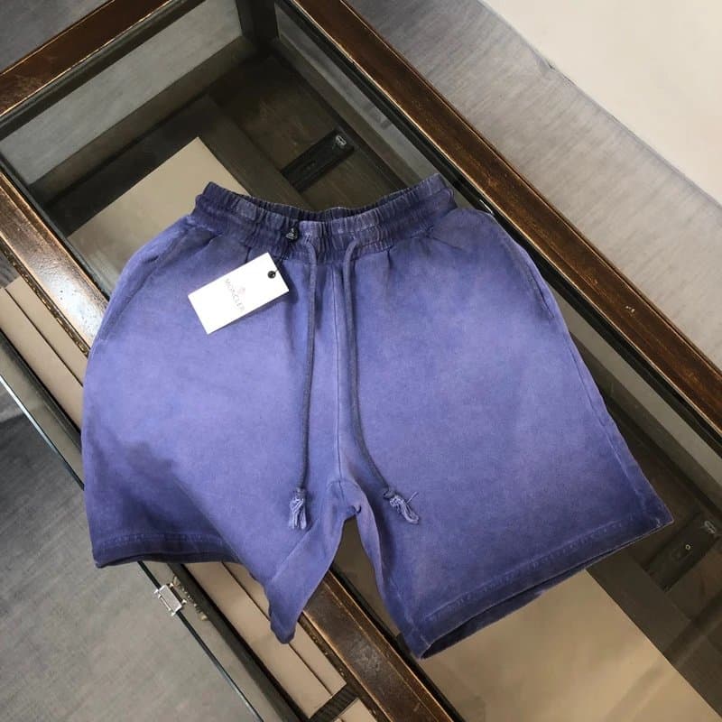 Moncler Corduroy Shorts Washed Indigo