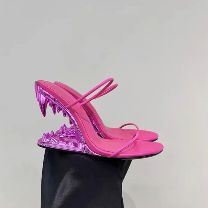Balenciaga Shark Heel Sandal Transparent Jaw