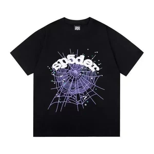 Sp5der Graphic Tee Spider Web Print