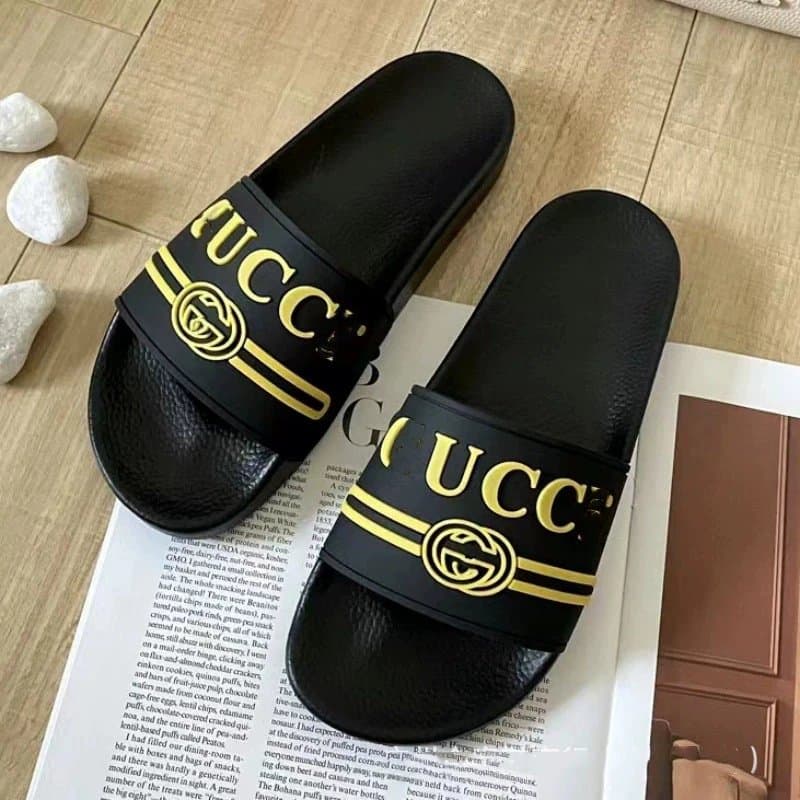 Gucci Slide Sandal Web Stripe — 直条标黄