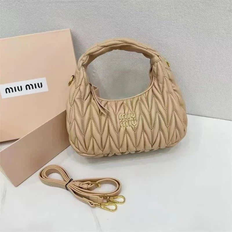 Miu Miu Mini Tote Crystal Logo — A12
