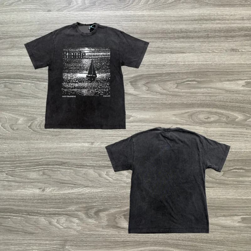 Graphic T-Shirt Sailboat Print