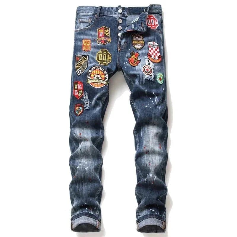 Diesel Distressed Patchwork Jeans Multi-Patch — 9