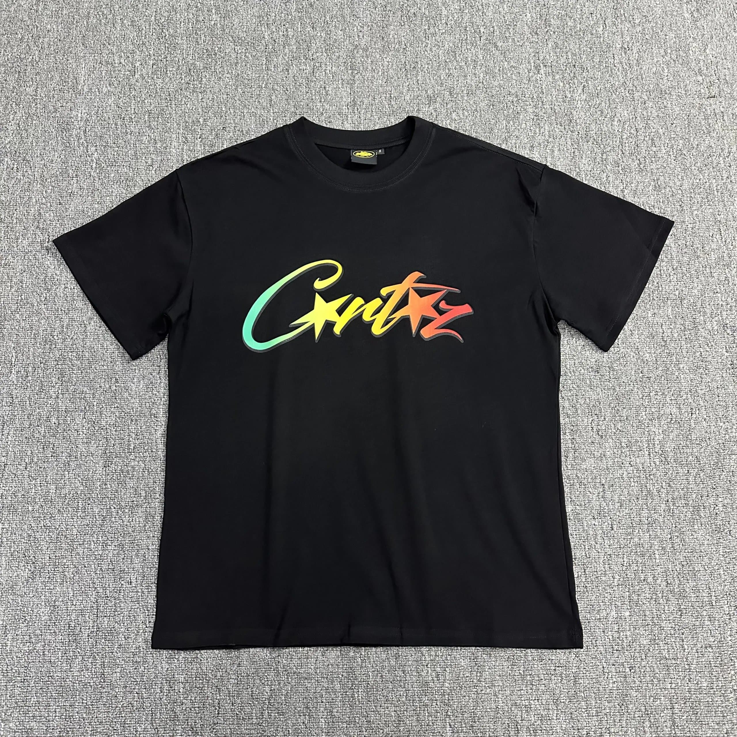 Corteiz Logo Tee Rainbow Gradient Logo