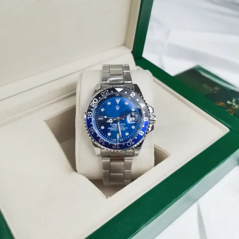 Rolex Submariner Two-Tone — 四针可乐圈三株银色 黑蓝圈蓝面