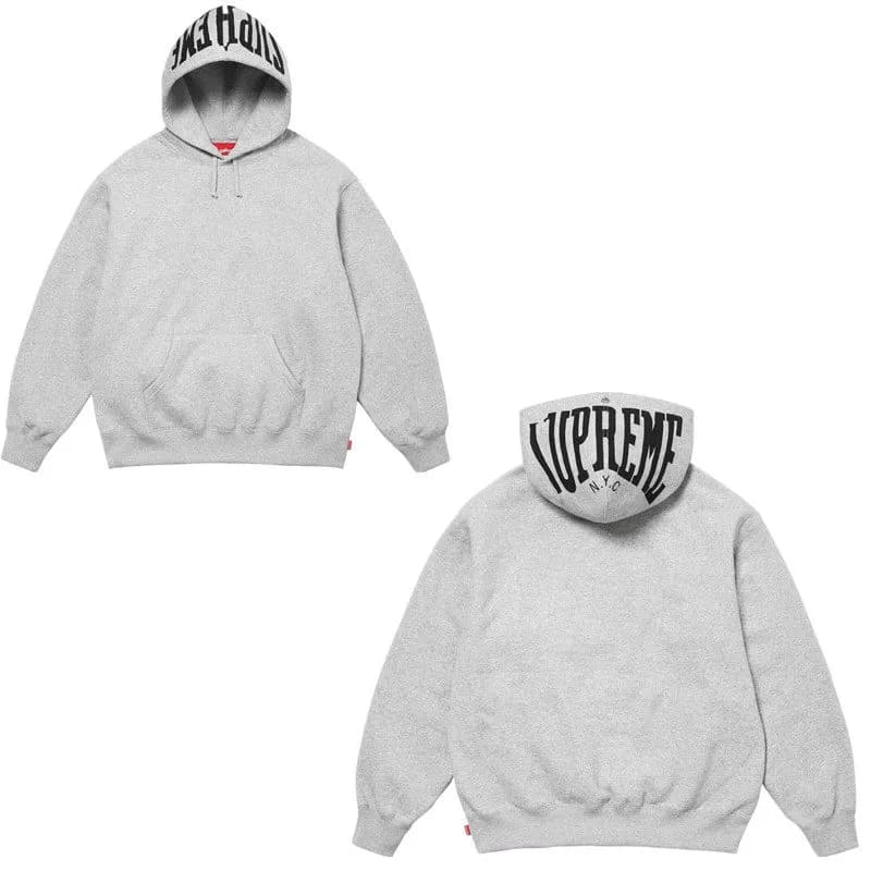 Supreme Zip-Up Hoodie Box Logo — E568灰 Warm up hooded