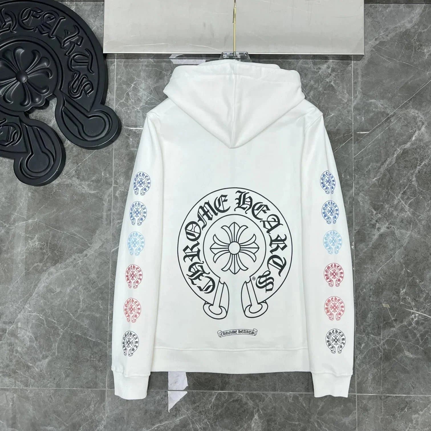 Chrome Hearts Hoodie Splatter Paint — CH-55