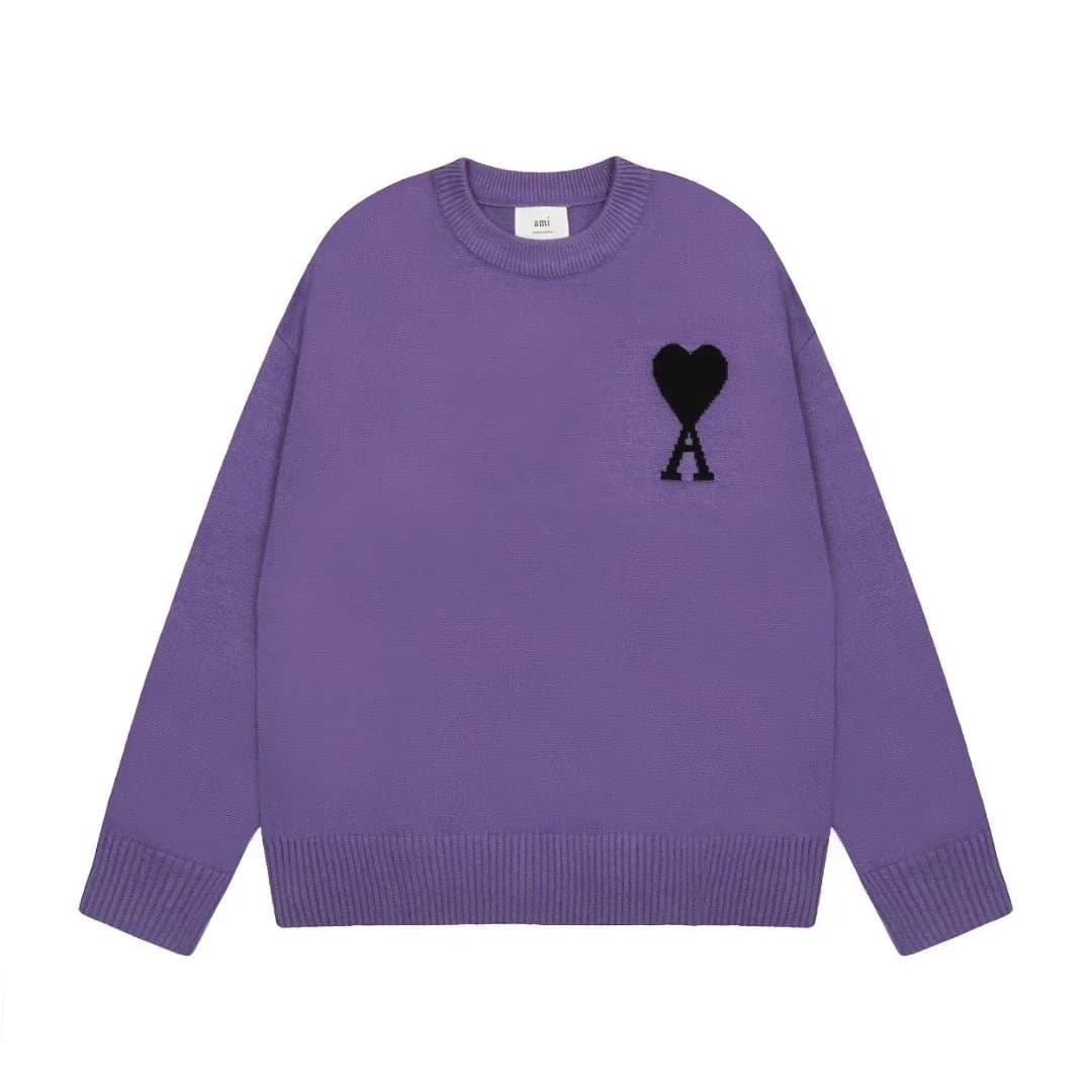 AMI Paris Cardigan Heart Logo — 32