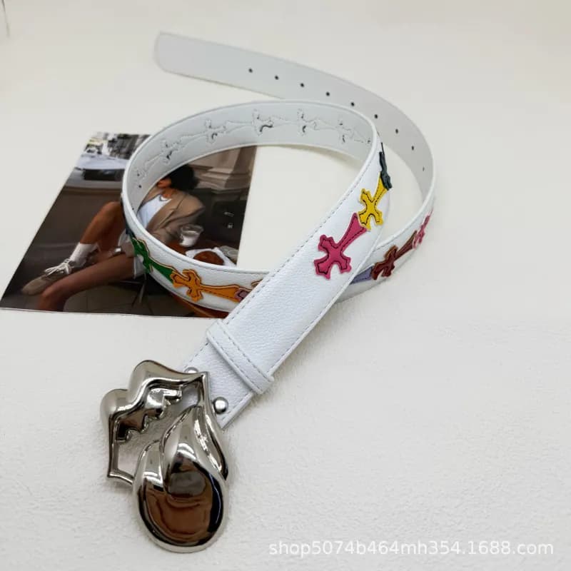 Chrome Hearts Cross Belt Embossed Cross — 1
