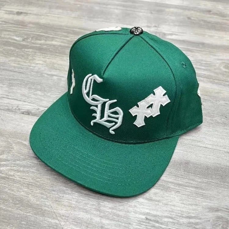 Snapback Cap Chrome Hearts Logo Embroidery