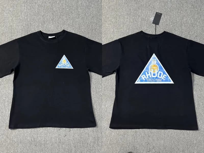 Rhude Script Logo Tee Black/White — 紫色 如图所示102 黑色