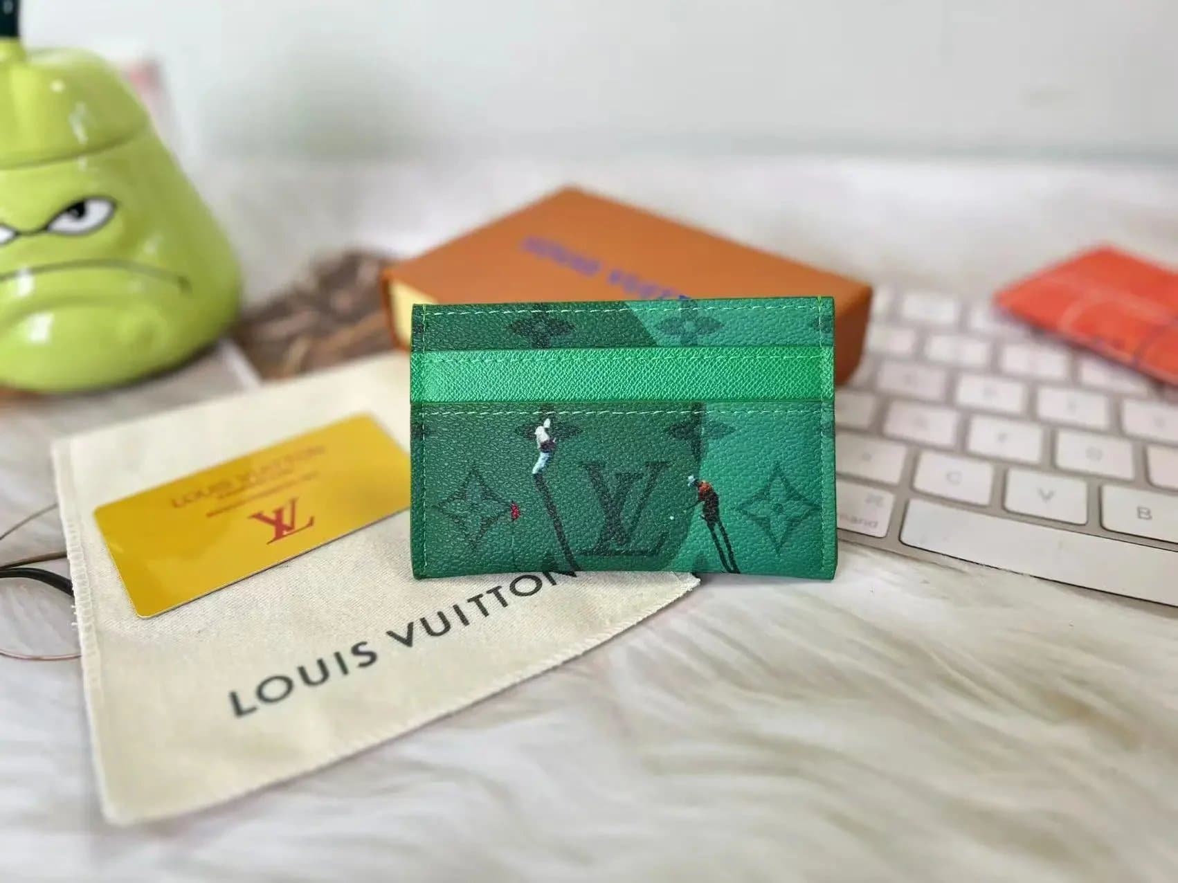 Louis Vuitton Card Holder Monogram Green