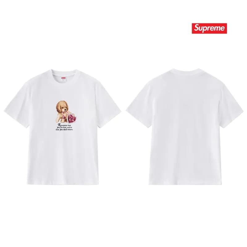Supreme T-Shirt Puppy Heart Print