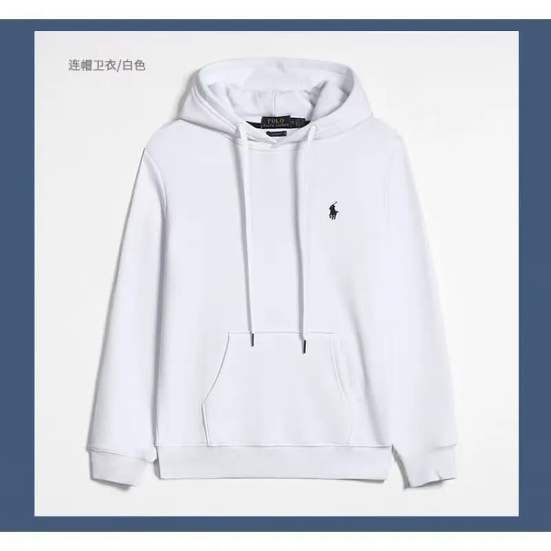 Polo Ralph Lauren Hoodie and Joggers Set Black — 套头款白色黑标
