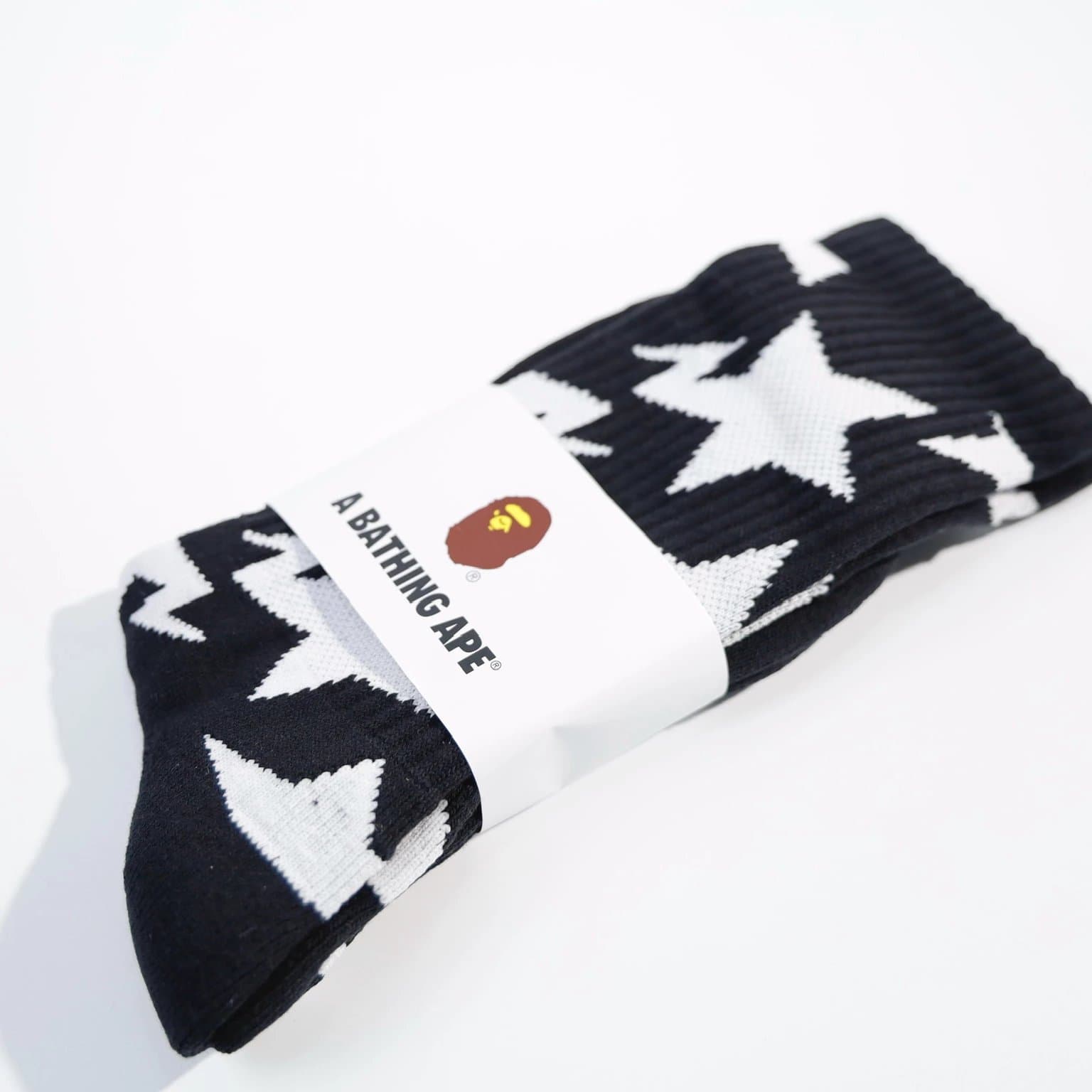 BAPE Crew Sock Embroidered Ape Head — 14