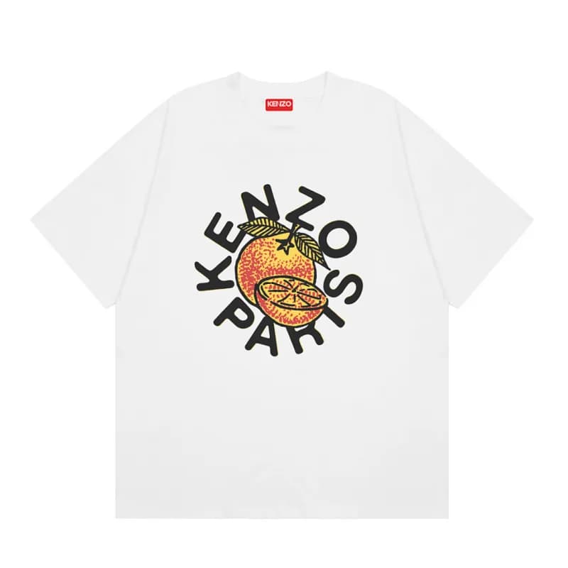 Kenzo Graphic T-Shirt Scribble Flower — K94白色
