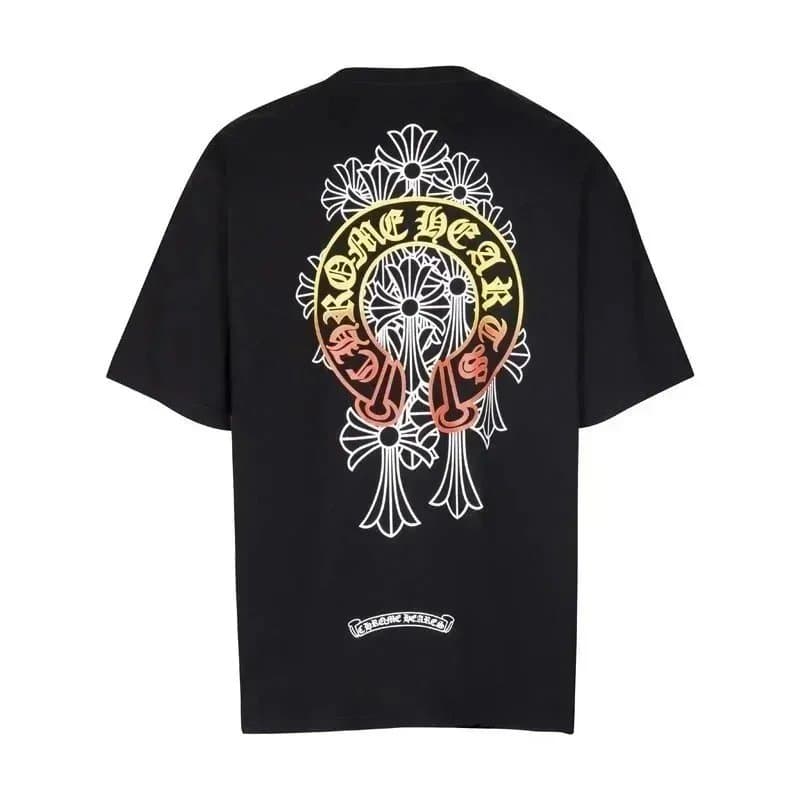 Chrome Hearts Graphic Tee Multi-Logo Print — 6106黑色*Top quality