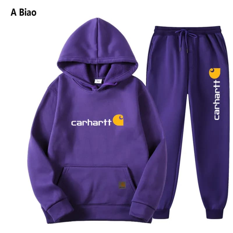 Carhartt Hoodie and Joggers Set Logo Print