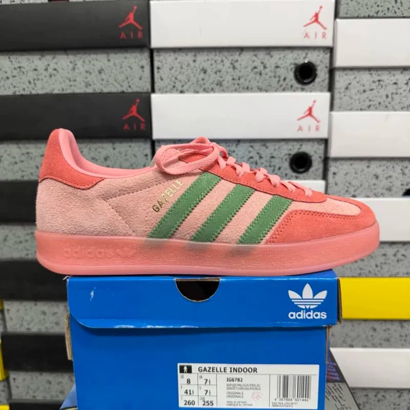Adidas × Jordan Samba Pony Tonal — IG6782 粉绿