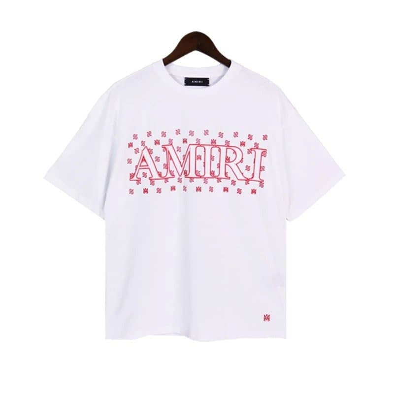 Off-White Graphic T-Shirt Amiri Script Print — 2167 白