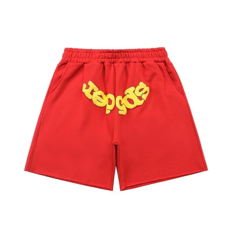 Travis Scott Logo Shorts Cactus Jack Logo — 952#-红黄