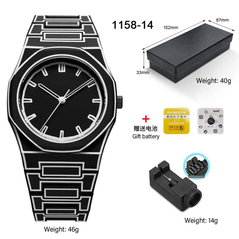 Octagonal Watch Block Link Strap