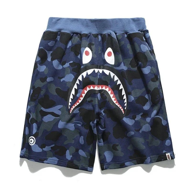 BAPE Shark Shorts Camo Split — BAPE短裤 29