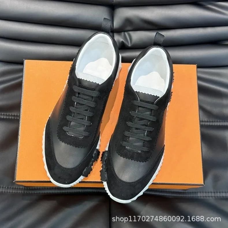 Hermès H-Stripes Sneaker White with Black H Logo — 8