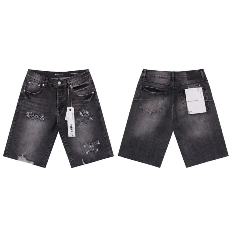 Distressed Patchwork Jeans Worn-in Wash with Contrast Patches — 8662 BR 黑色