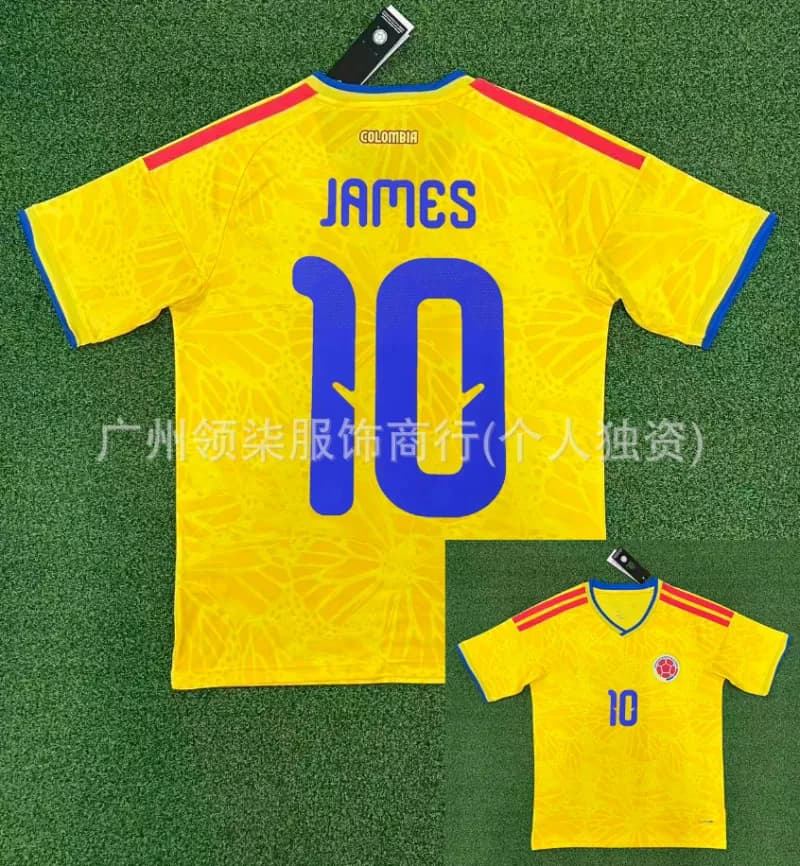 NBA Spain Home Kit 2026 Lamine Yamal #19 — 2026 colombia home jersey #10 james rodriguez