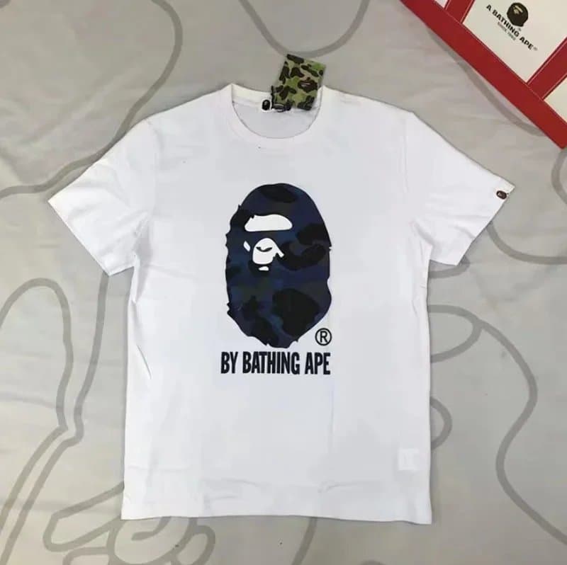 BAPE Graphic T-Shirt Camouflage Ape Head