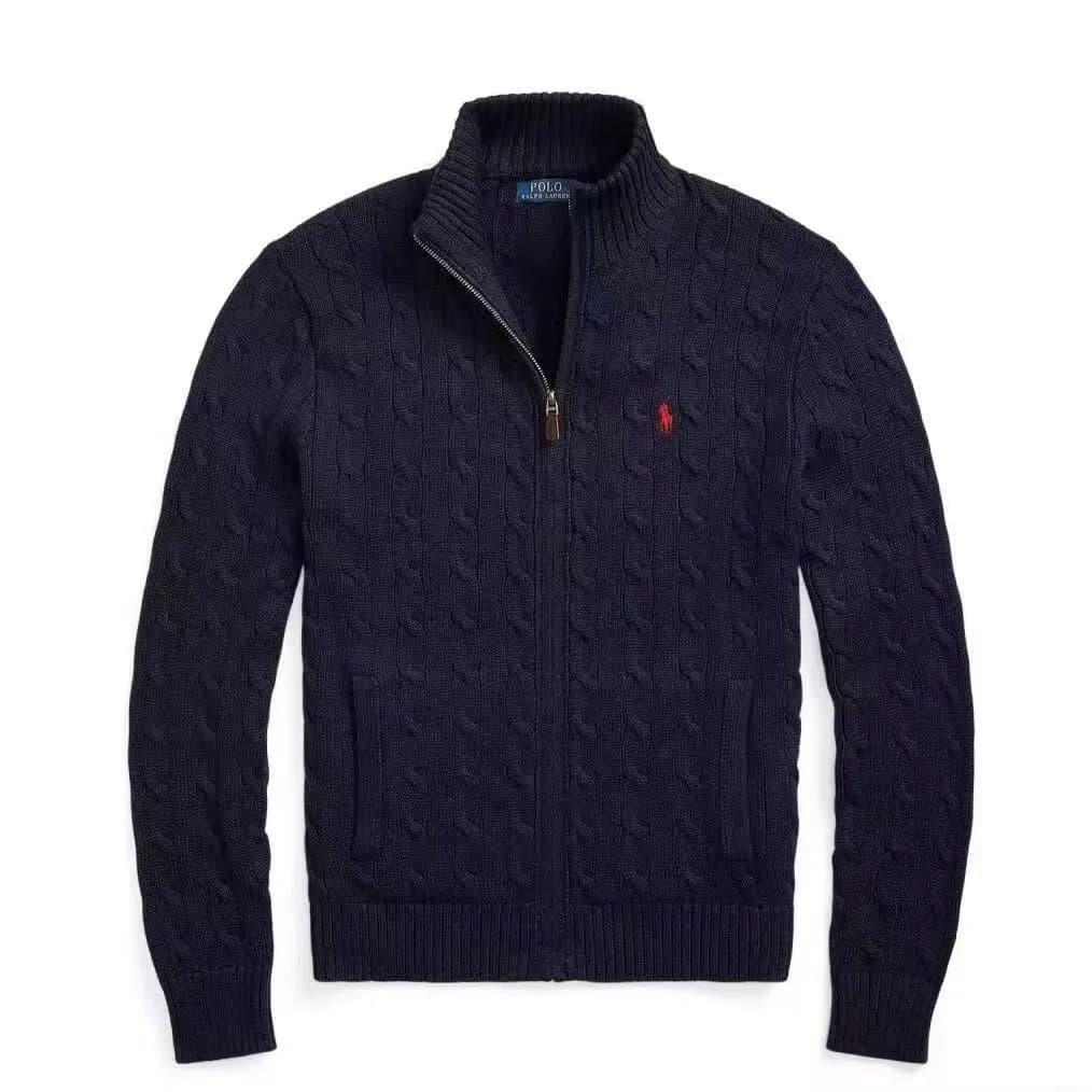 Polo Ralph Lauren Cable Knit Zip-Up Sweater Classic Fit