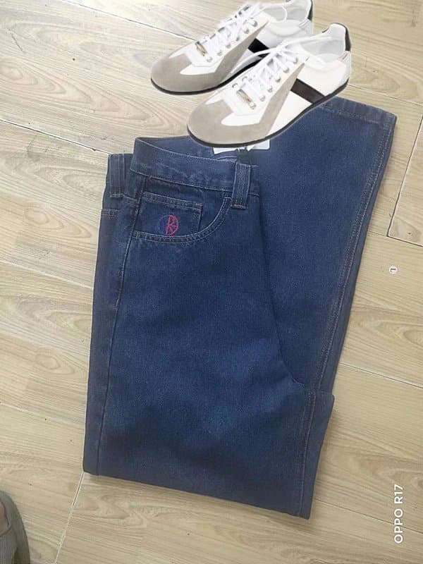 BAPE Denim Pants Ape Head Patch — 新款-深蓝