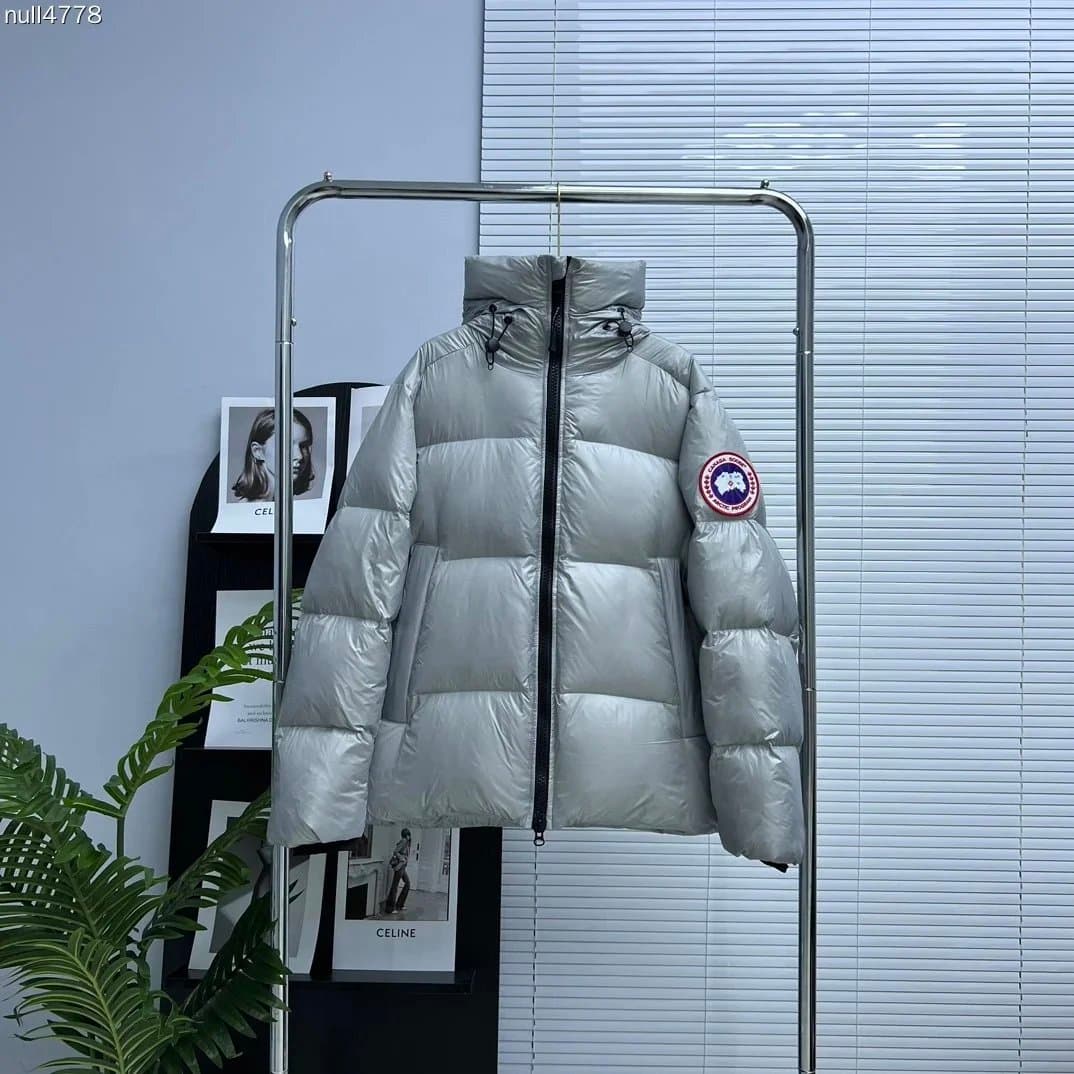 Canada Goose Puffer Jacket Metallic Silver