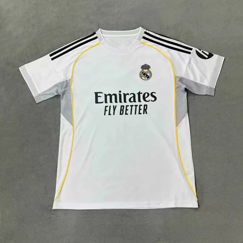 Adidas Home Jersey Pink Stripe — 25-26皇马主场