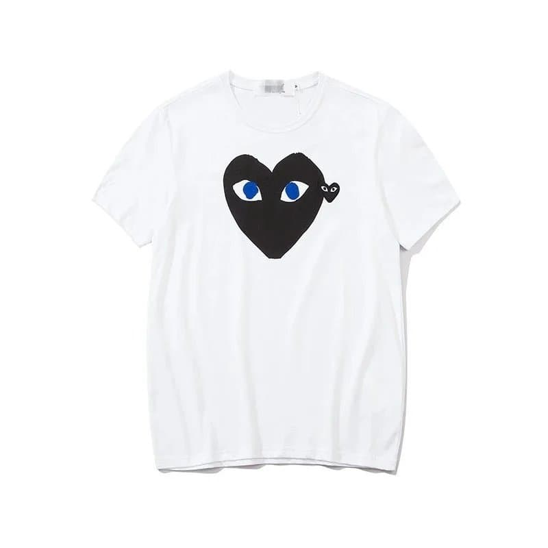 Comme des Garçons Heart Tee Red Heart Splatter — 【CJ 大黑小黑】 白色