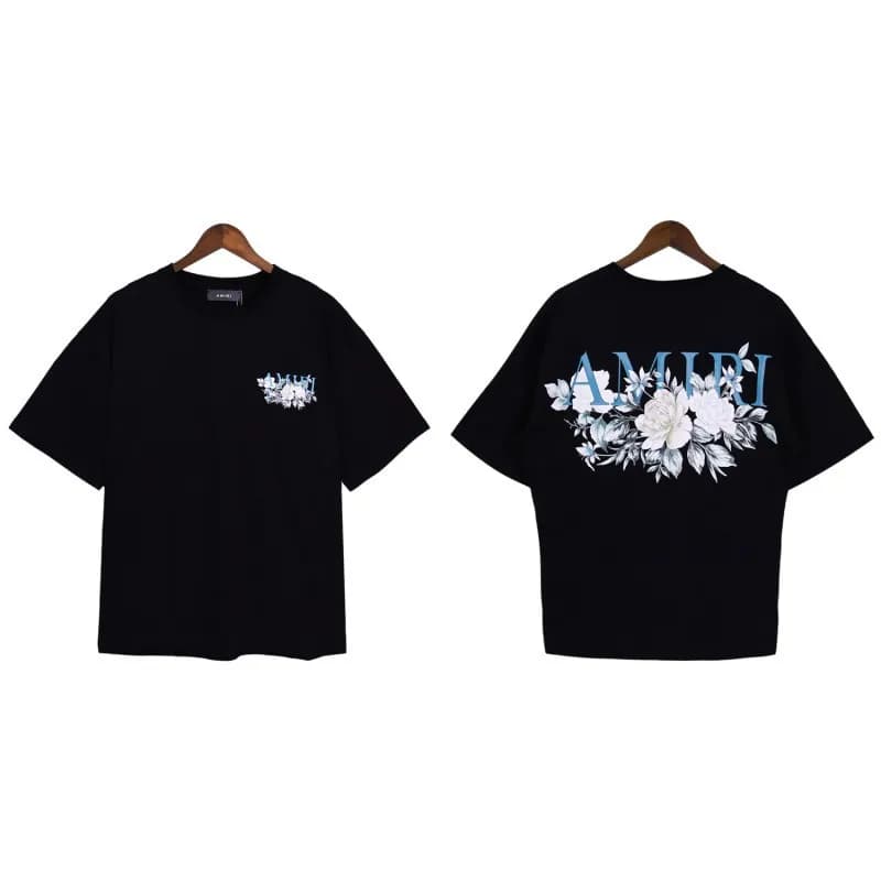 Amiri Logo T-Shirt Embroidered Script — 2169 黑