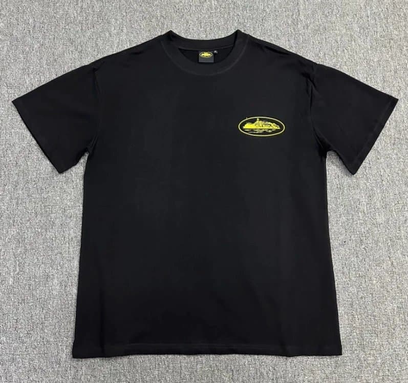 Supreme Box Logo Tee Yellow Oval Logo