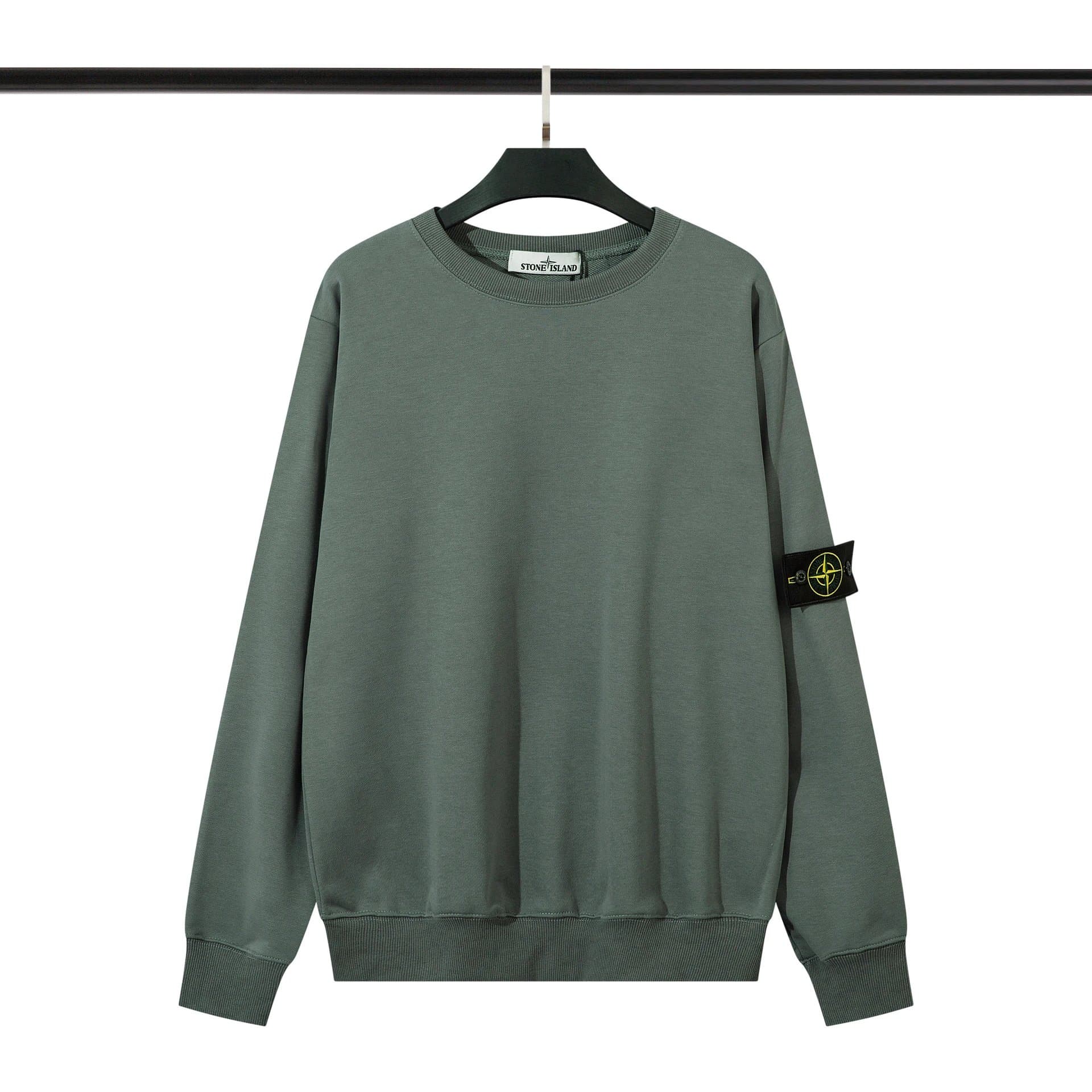 Stone Island Crewneck Sweatshirt Solid Yellow — 2