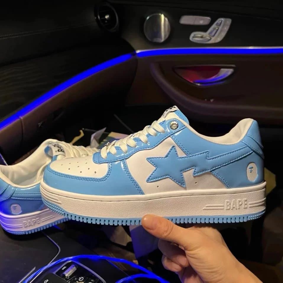 BAPE Sta Light Blue and White
