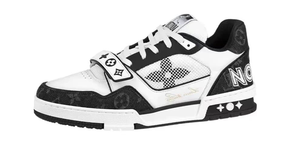 Louis Vuitton LV Trainer Monogram Leather — 魔术贴黑色牛仔
