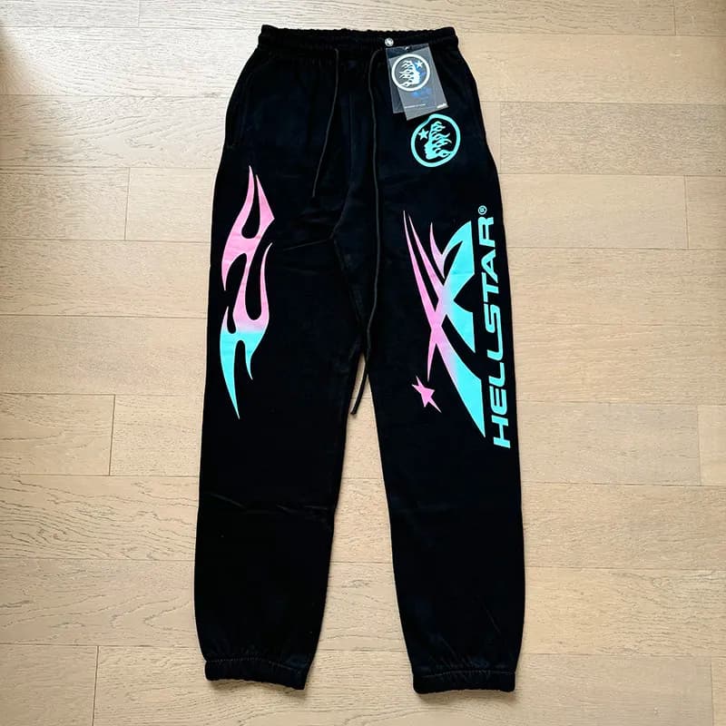 Reebok Track Pants Flame Graphic — 771黑色
