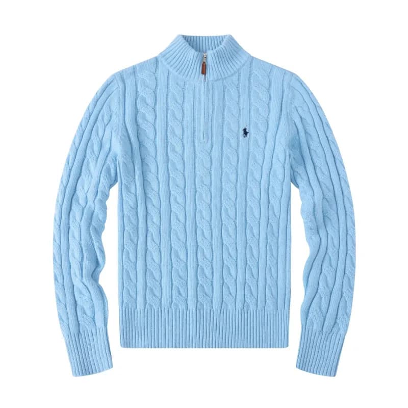 Polo Ralph Lauren Cable Knit V-Neck Sweater Classic Cable — 0513001YB