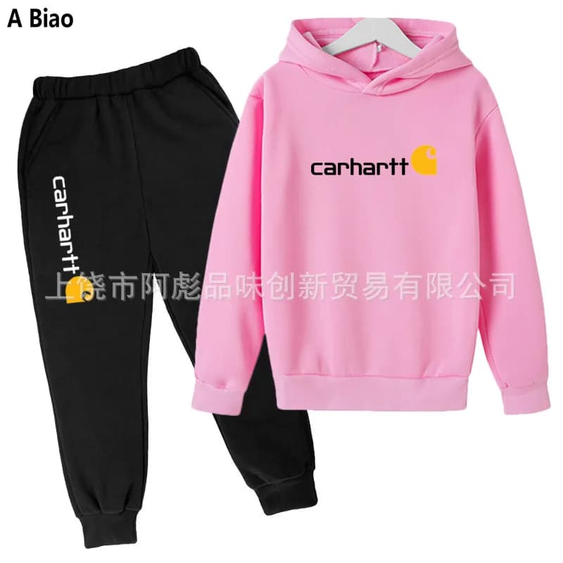 Carhartt Hoodie and Joggers Set Logo Print