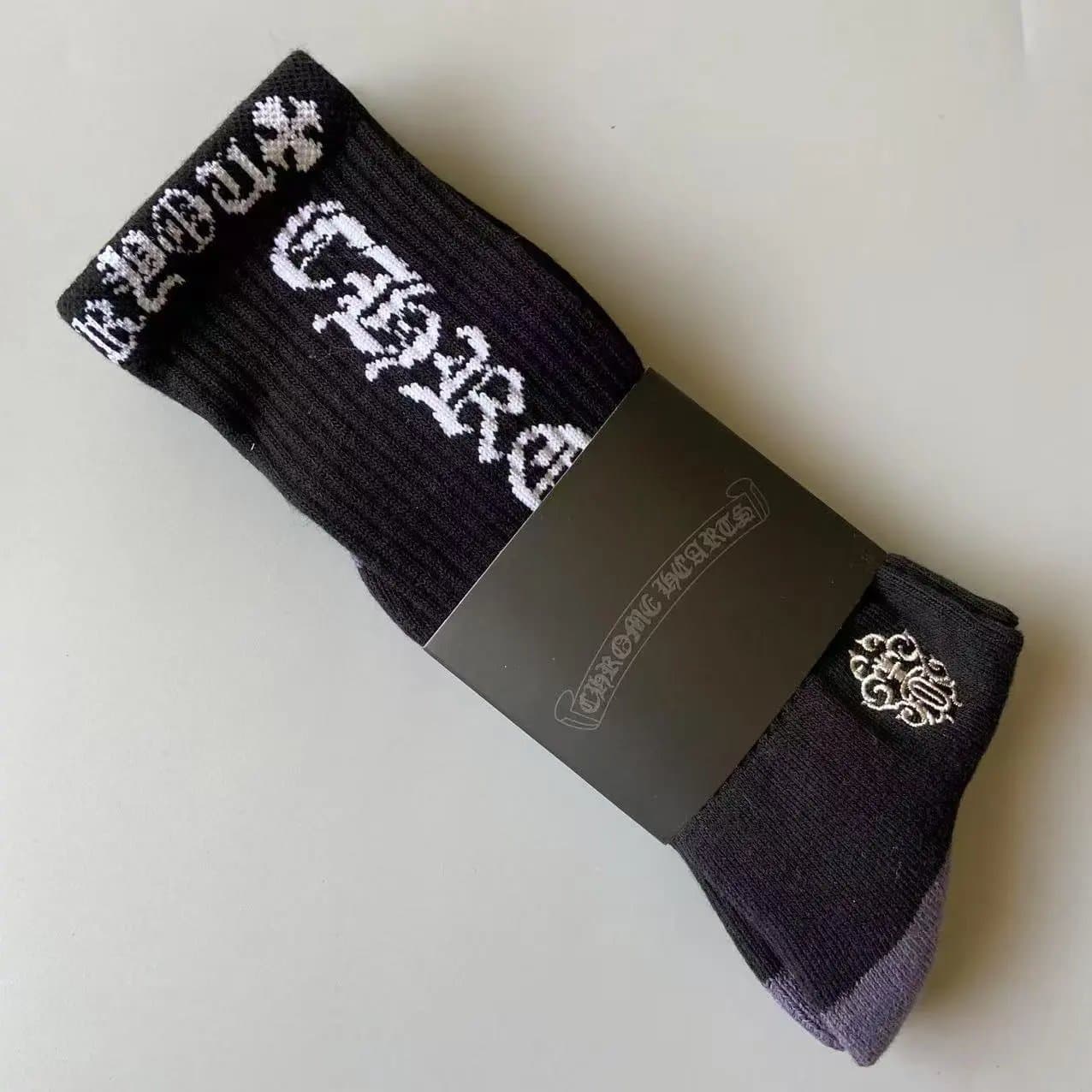 Chrome Hearts Logo Socks Cross & Heart