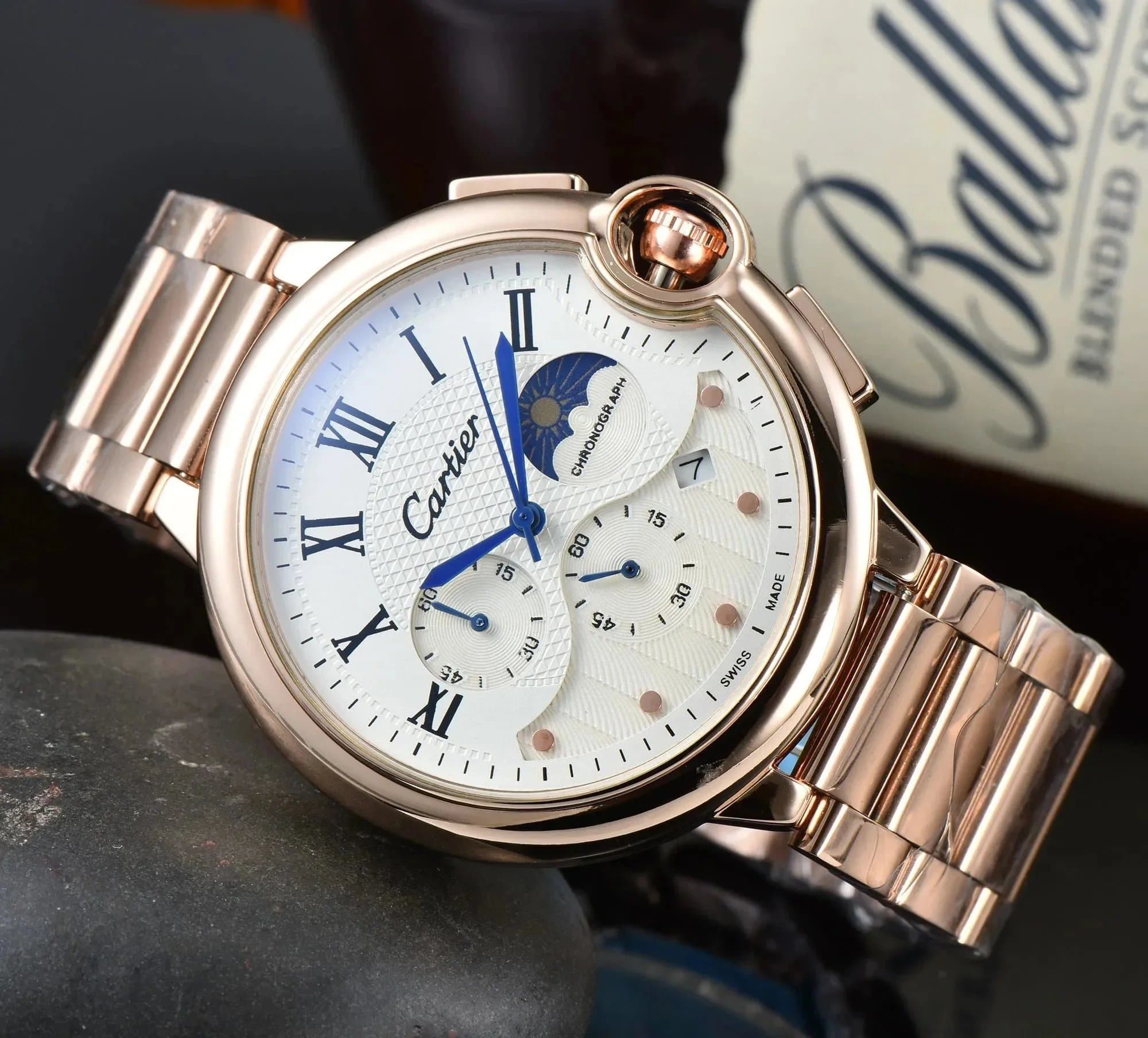 Cartier Santos Chronograph Moonphase — 39