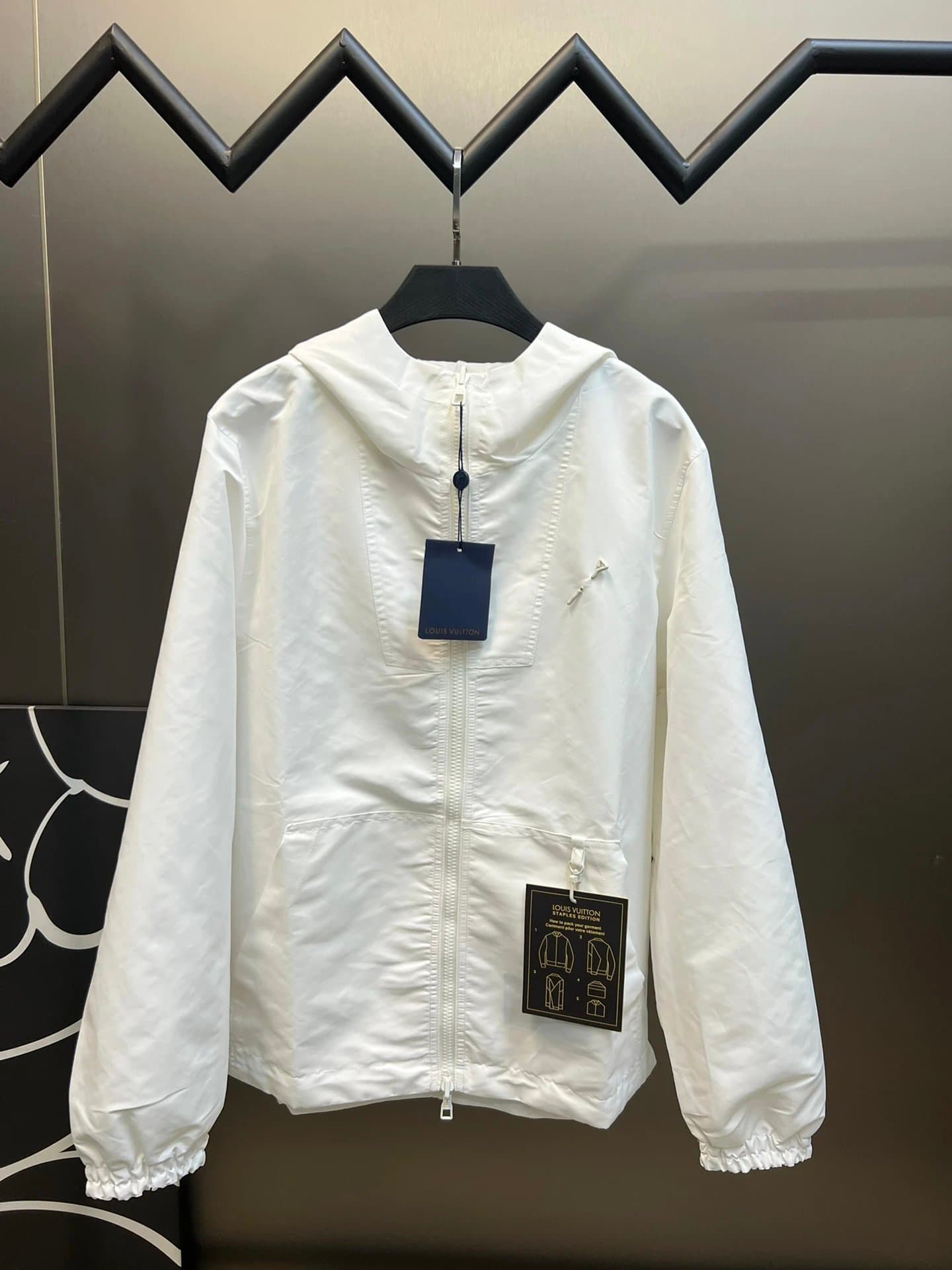 Louis Vuitton Staples Edition Hooded Jacket Monogram Technical Fabric