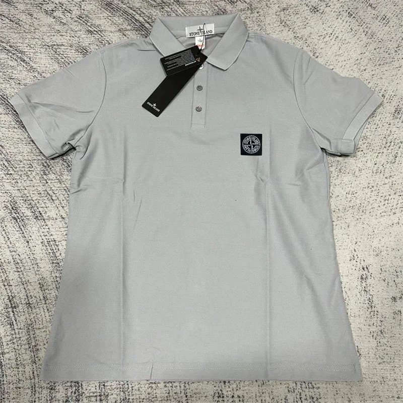 Stone Island Polo Shirt Reflective Compass Patch — C20